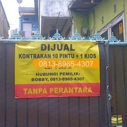 Kontrakan 10 Pintu + 1 Kios Strategis di Belakang Apartemen Rasuna Jakarta Selatan E10412